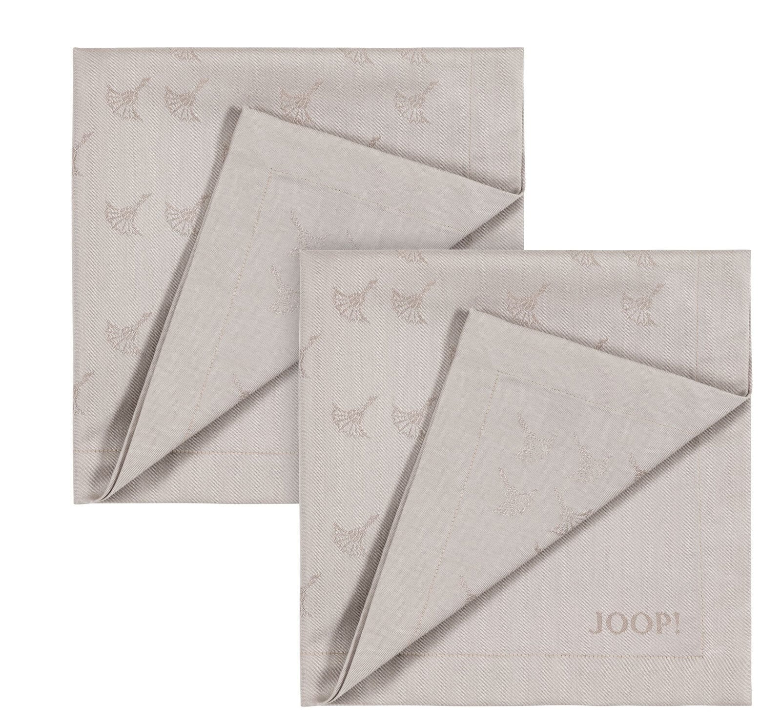 JOOP! Servietten-Set FADED CORNFLOWER 2er Set sandbraun