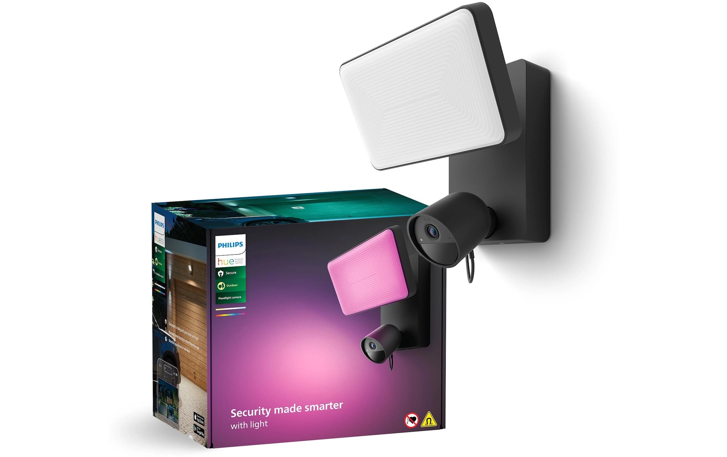 Philips Hue IP-Überwachungskamera »Secure Flutlichtkamera« , inkl. Anwesenheitssimulation
