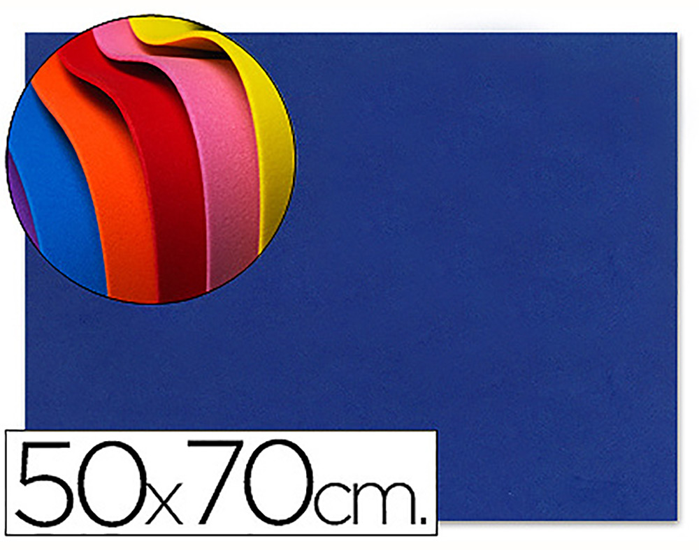GOMA EVA MOOSGUMMI LIDERPAPEL AZUL 50X70CM 1.5MM