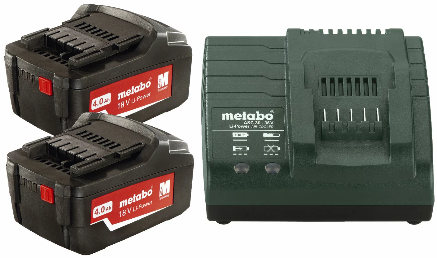 Metabo 685050000 18V Li-Ion accu starterset (2x 4.0Ah)   lader