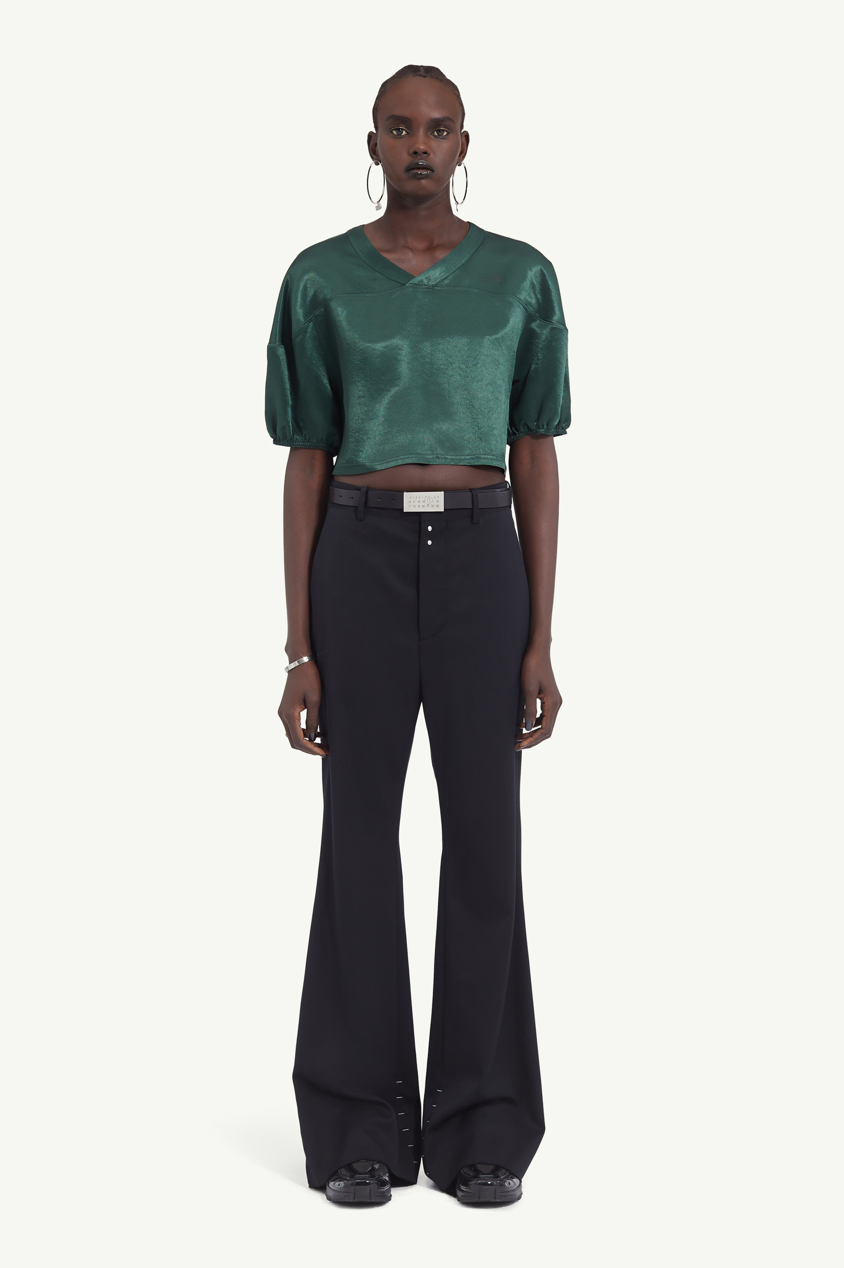 Pantalon taille haute pour femme