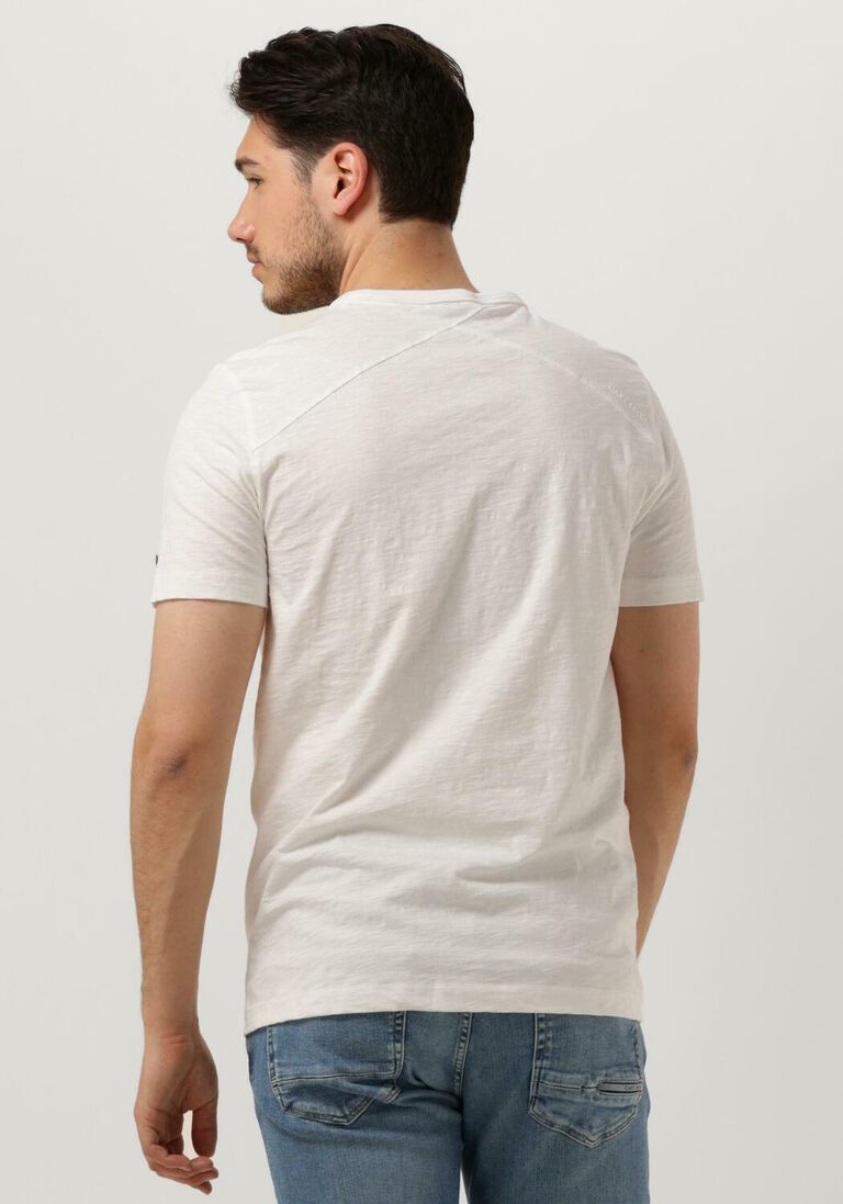 CAST IRON witte cast iron t-shirt short sleeve r-neck organic cotton slub essential