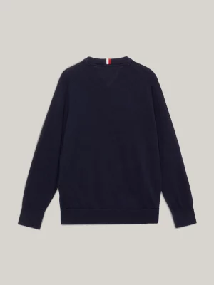 Suéter Hilfiger com logotipo bordado Monotype