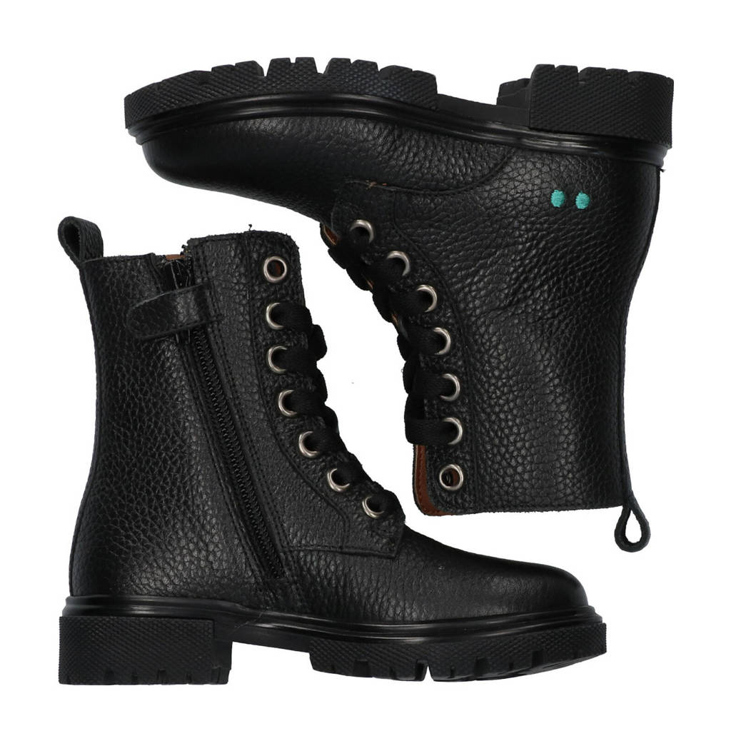 BunniesJR Saar Sterkleren veterboots zwart