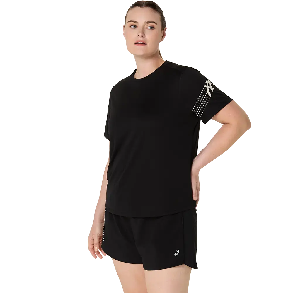ASICS Icon Hardloopshirt Korte Mouwen Zwart Dames