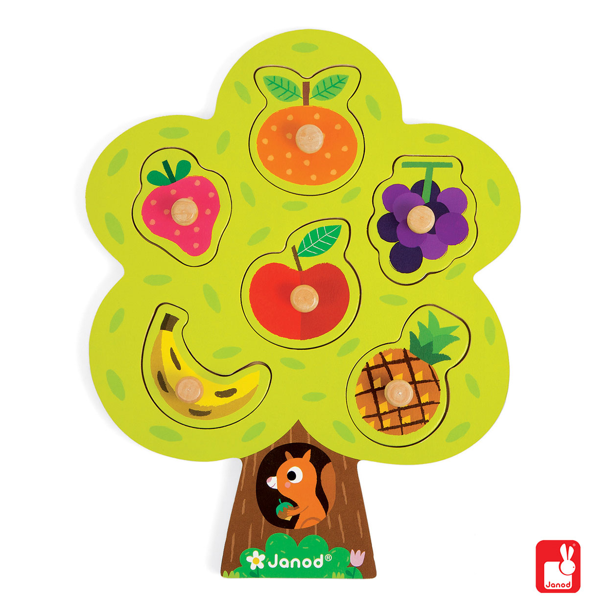 Janod Knoppuzzel Fruitboom, 6st.