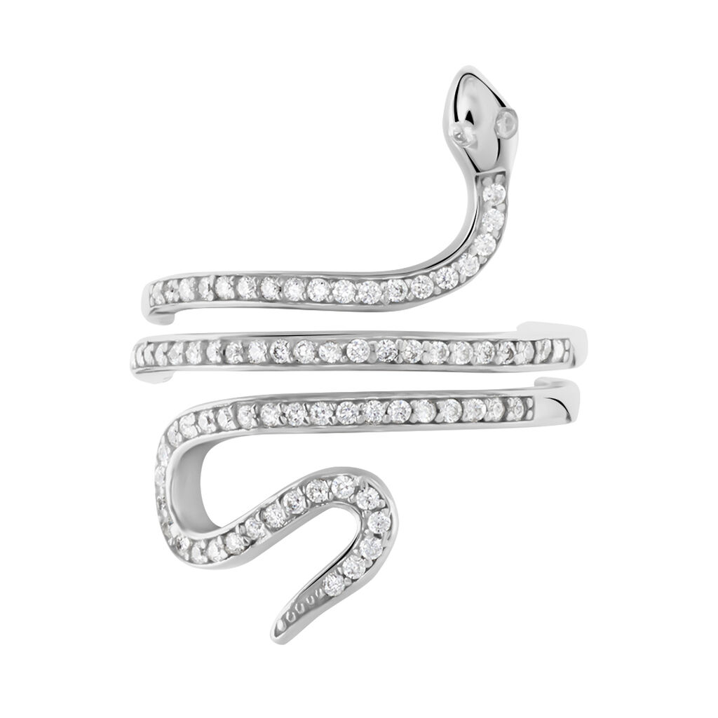 Bague Wesley Argent Blanc Oxydes De Zirconium