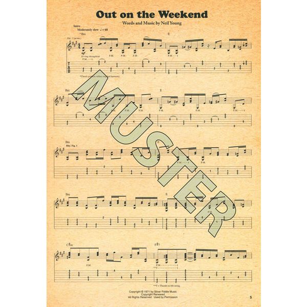 Hal Leonard Harvest Neil Young