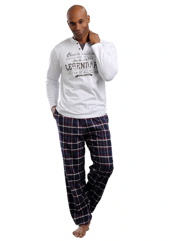 H.I.S Pyjama, 2 Stk. mit Flanellhose
