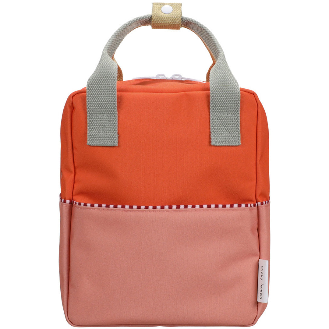 sticky lemon peuterrugzak colourblocking - lifebuoy orange coral pink