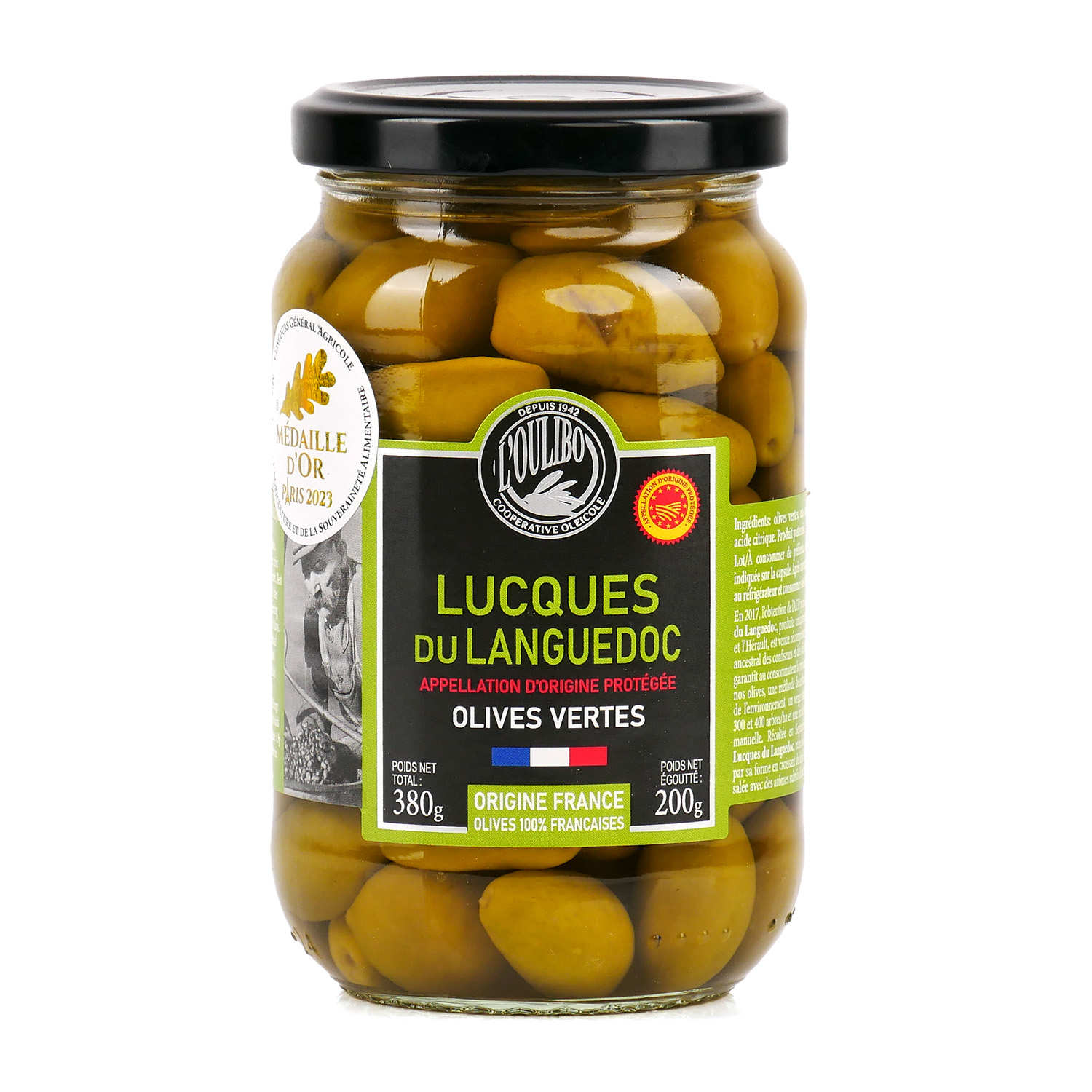 Olives Lucques du Languedoc AOP