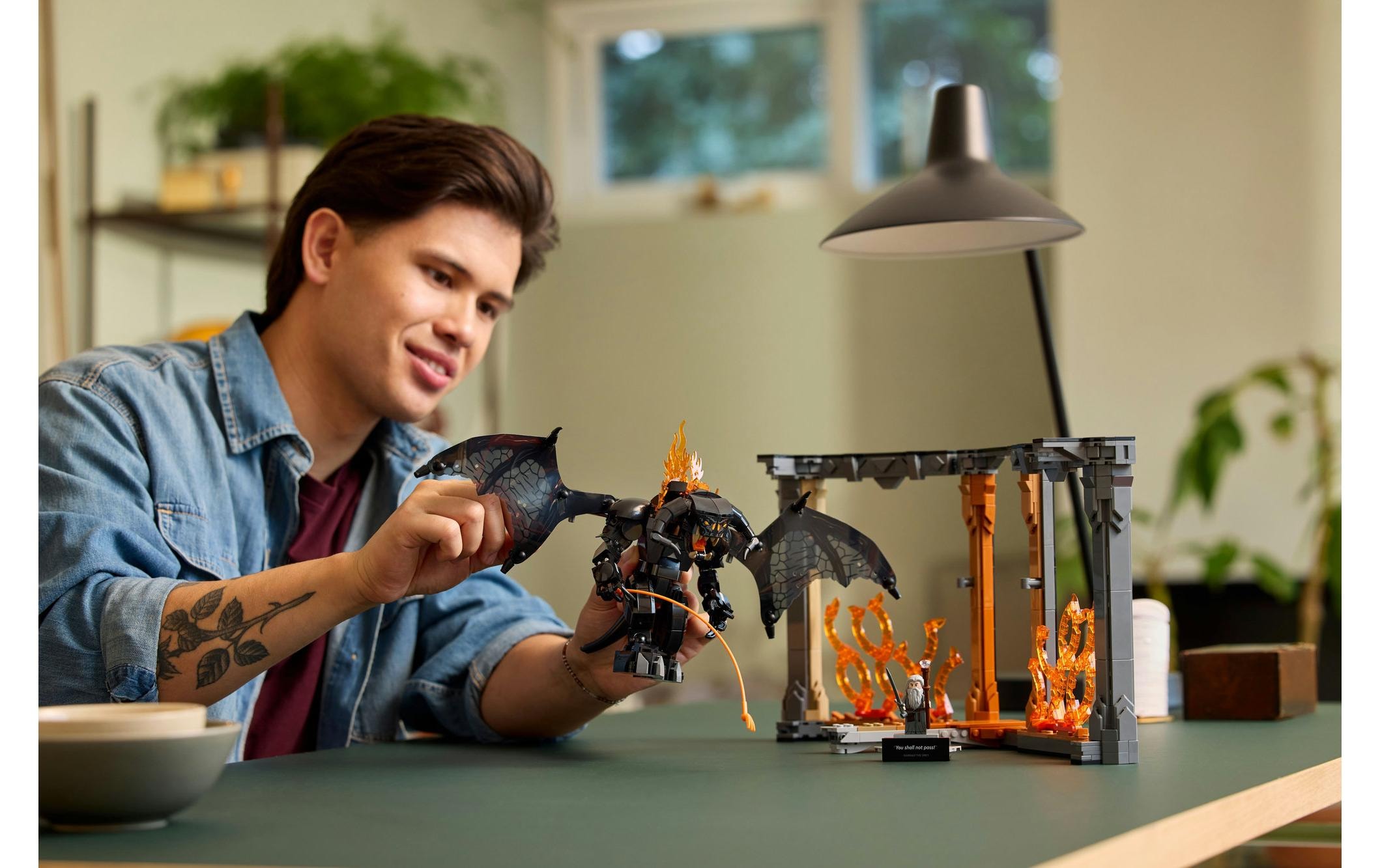 LEGO® Spielbausteine »Icons Der Herr der Ringe: Balrog Bücherstütze 10367«