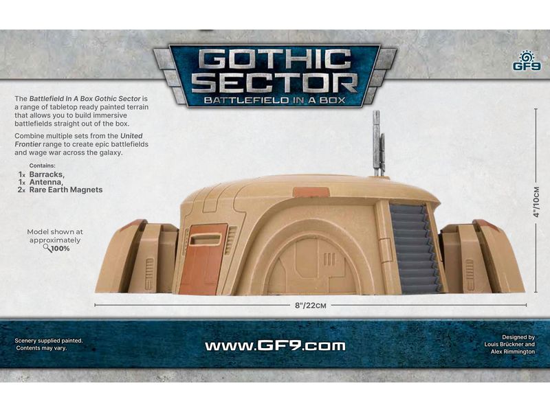 Gale Force Nine Gelände Gothic Sector: United Frontier Barr Vorbemaltes Gelände für Miniaturen-Spiele
