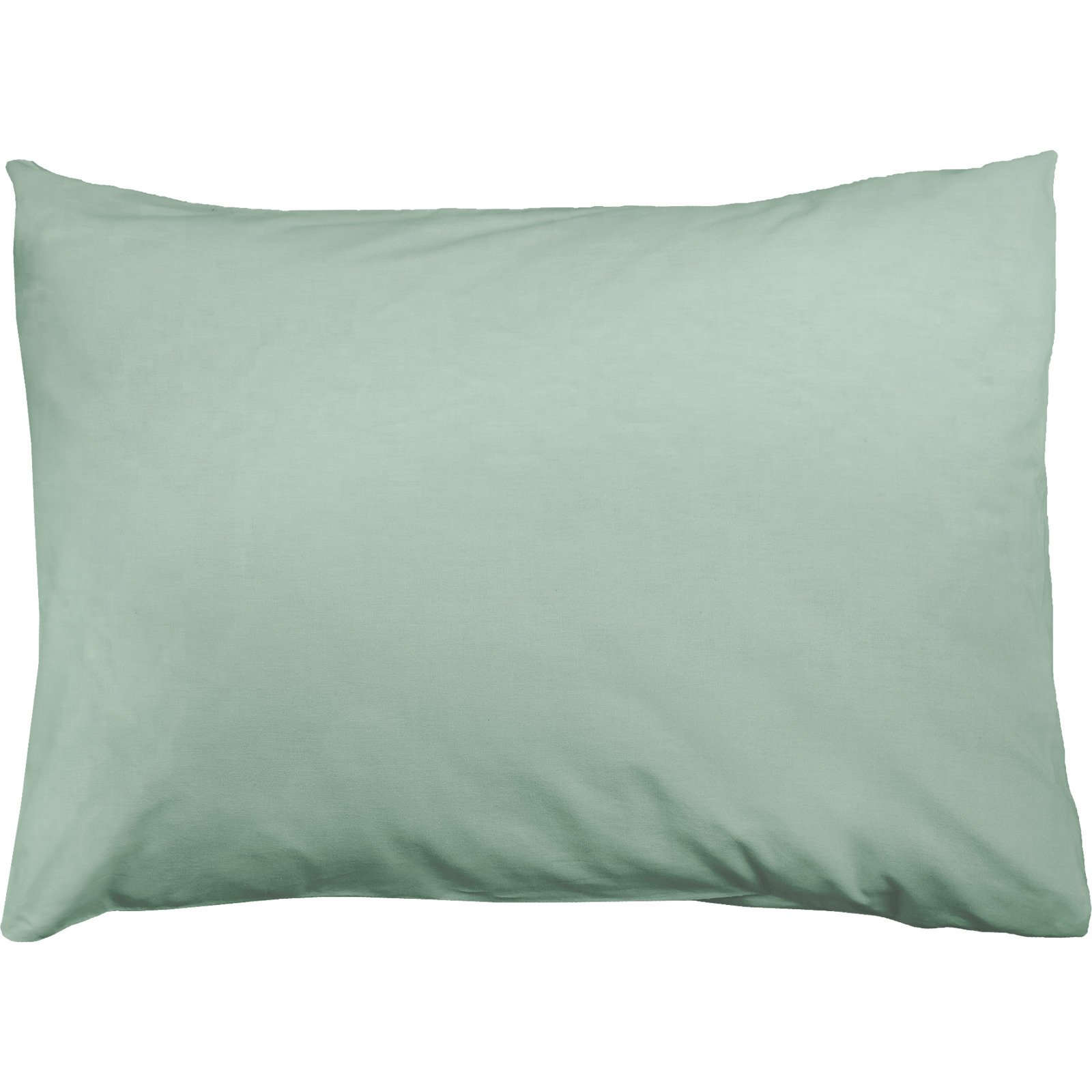 Bettwäsche Tencel Satin unifarben salbeigrün 50x70 Kissen