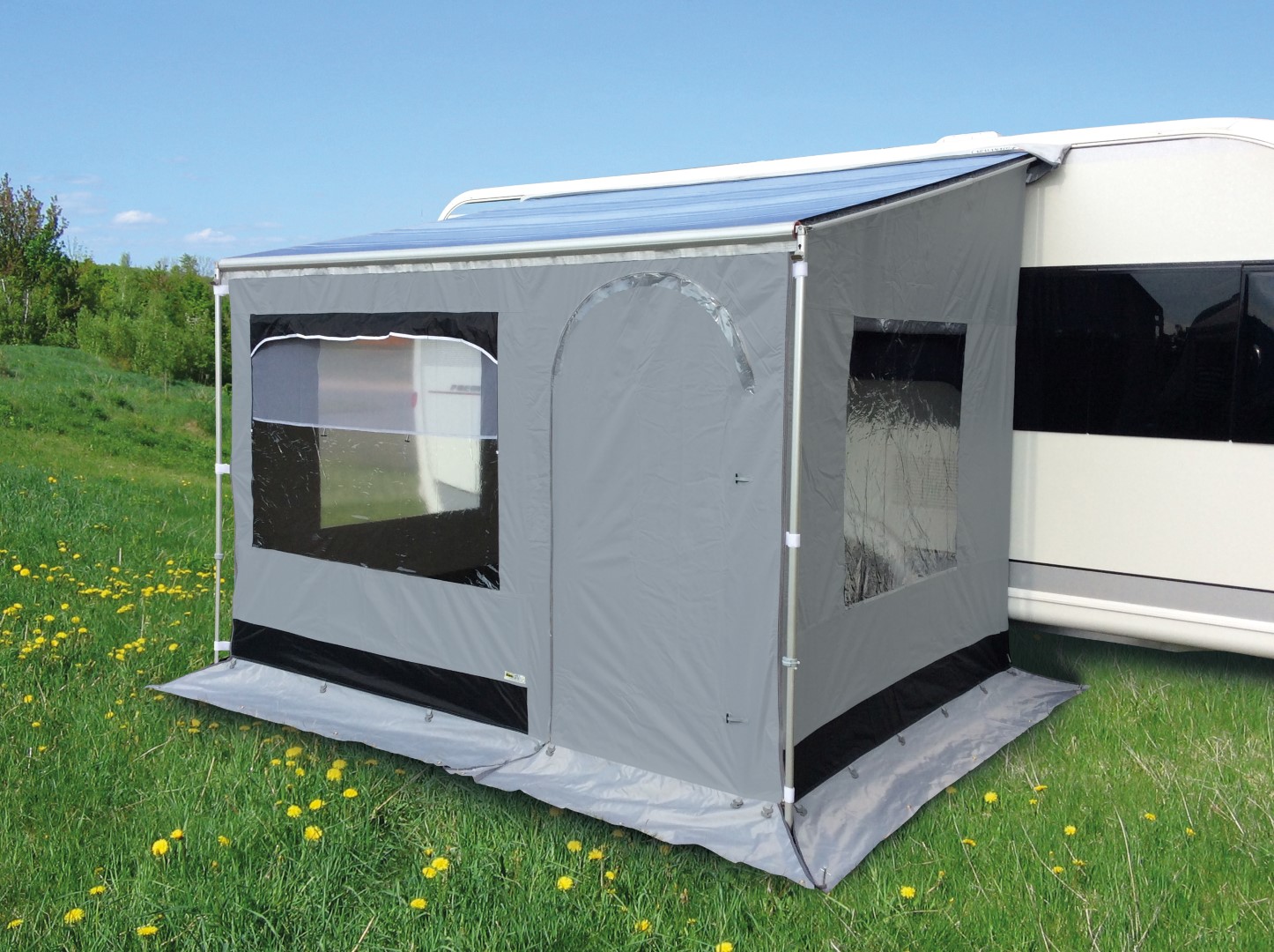 Eurotrail Bergen CS 410 luifeltent met stokken