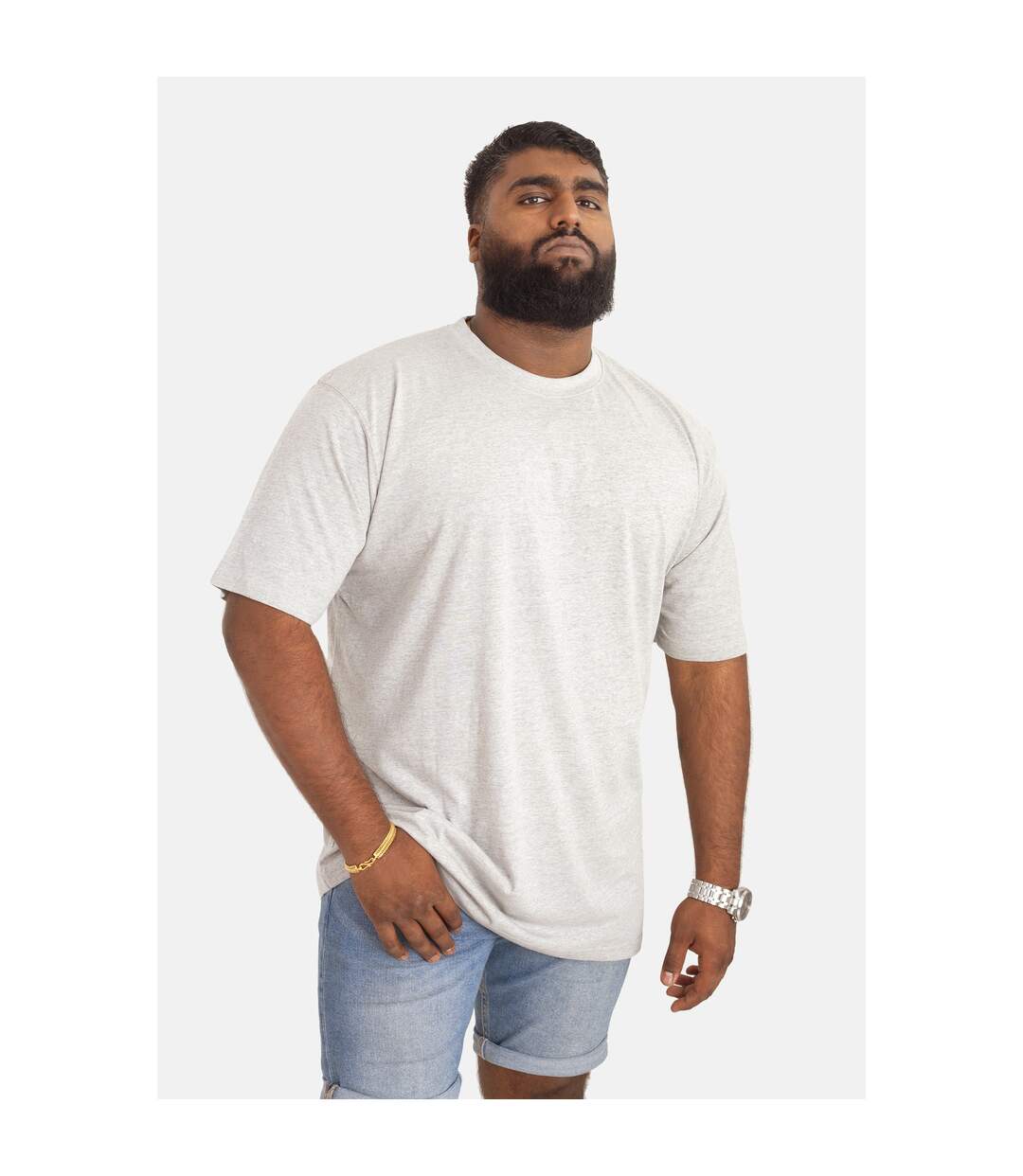 Duke D555 Kingsize Flyers - T-shirt col ras-du-cou - Homme (Gris) - UTDC143