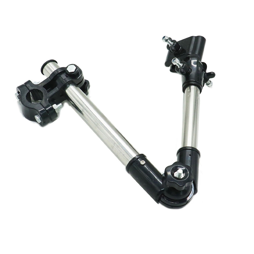 Universal Edelstahl Schirm Halter Verstellbare Regenschirm Halterung für Fahrrad / Kinderwagen / Rollstuhl
