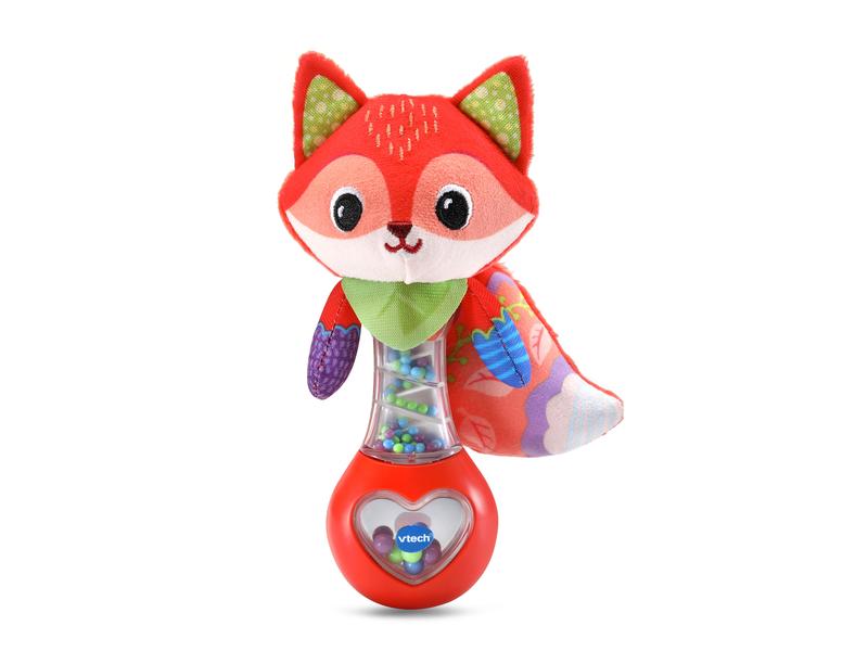 Vtech Beschäftigungsspielzeug Babyrassel Fuchs Niedliche Rassel mit einem kuschligen Schwanz aus flauschigem Stoff