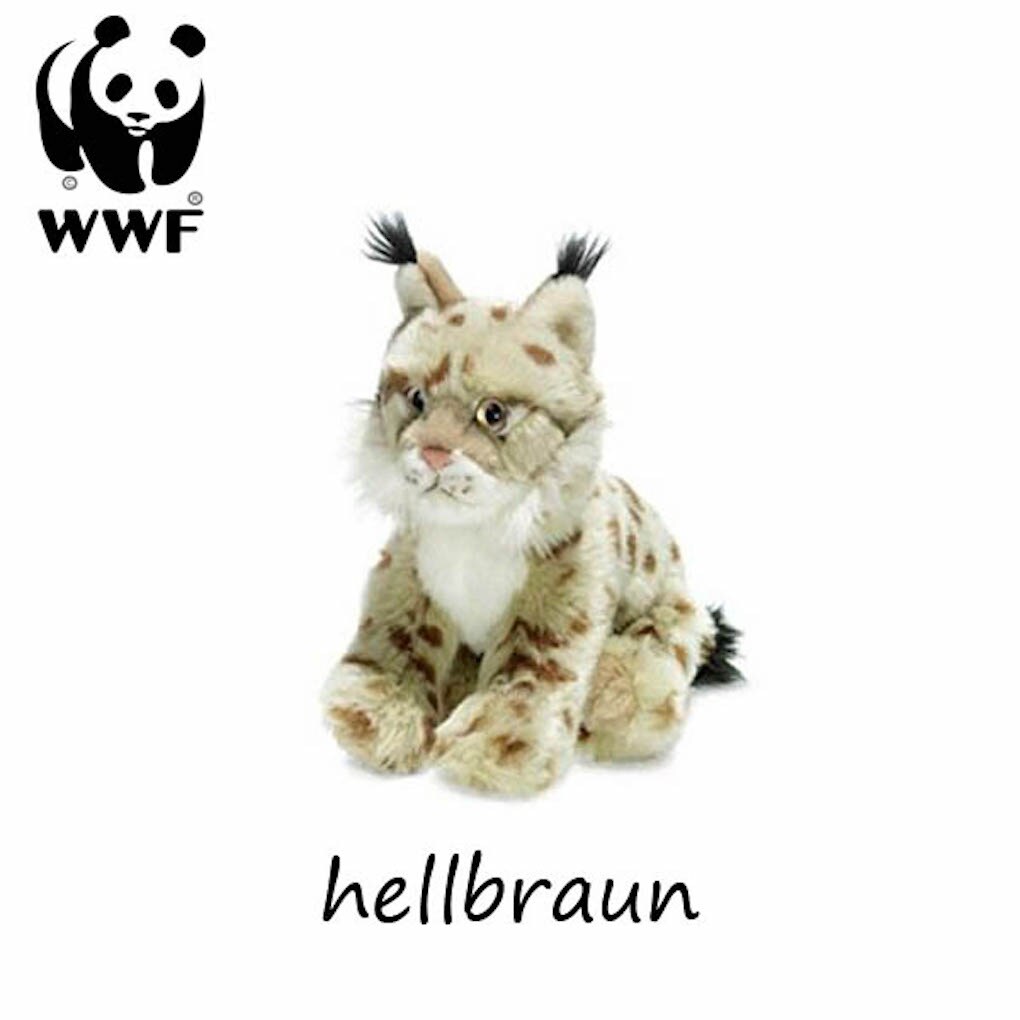 WWF Plüschtier Luchs (23cm, hellbraun) Kuscheltier Stofftier