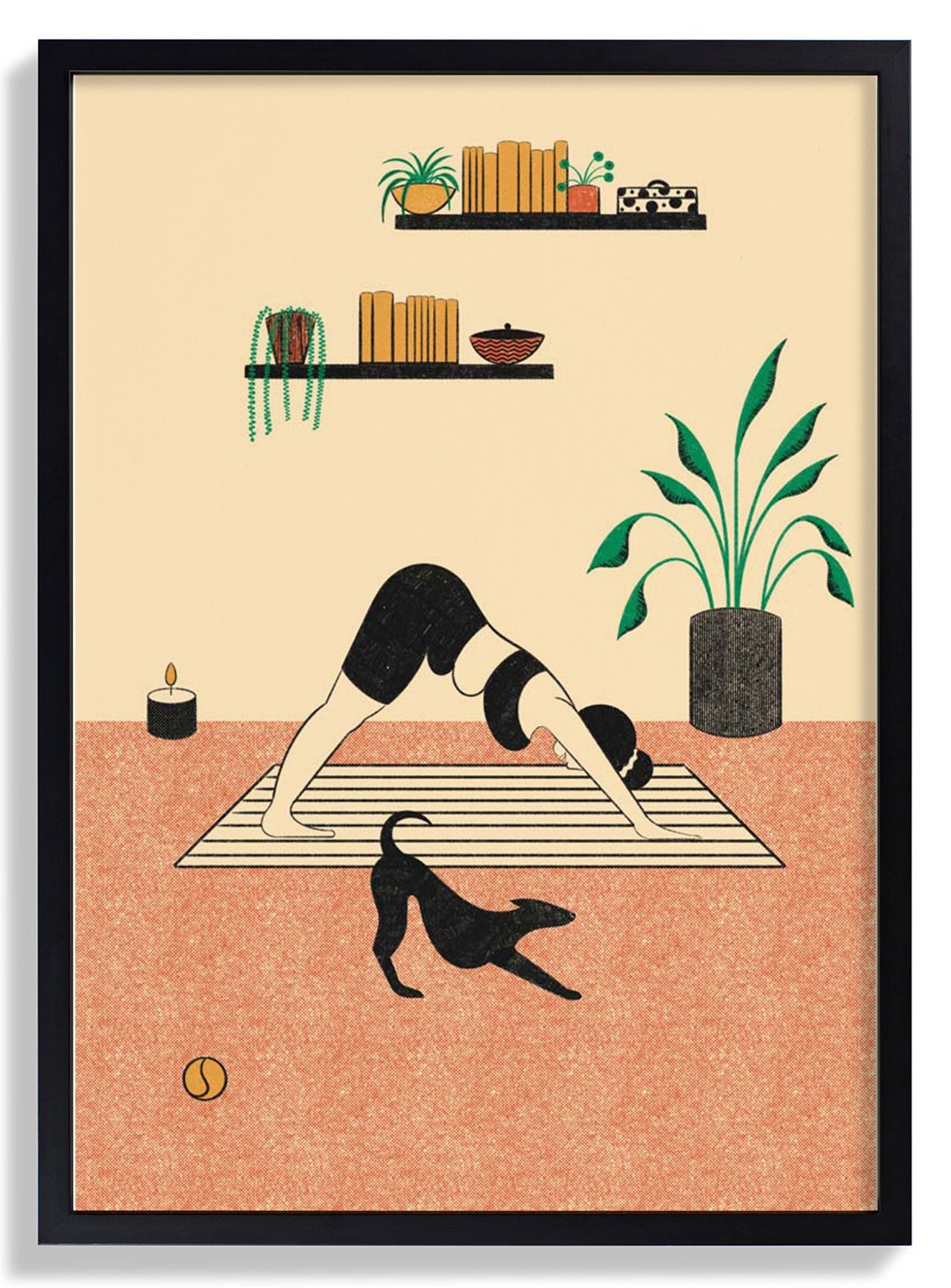 Yoga Downward Dog von Nicole Marra