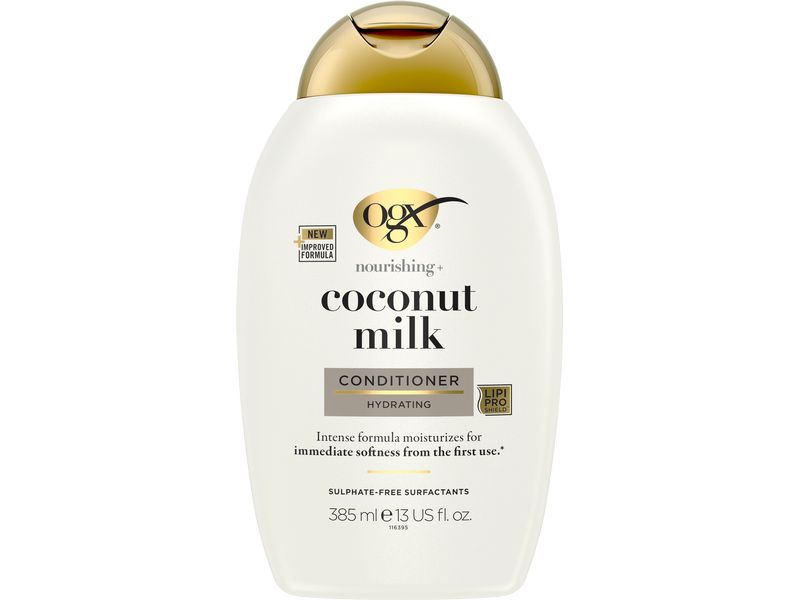 OGX Haarspülung Coconut 385 ml Conditioner mit LipiPro Shield Technologie für glänzendes Haar