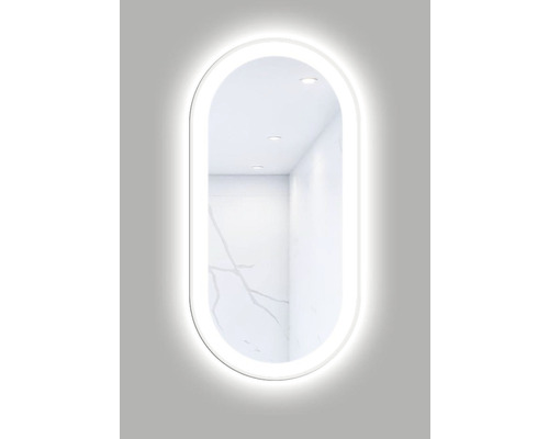 Badkamerspiegel Cordia OVAL LINE PREMIUM 50 x 100 cm wit IP 44