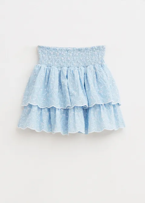 Broderie rok blauw (BLW.L)
