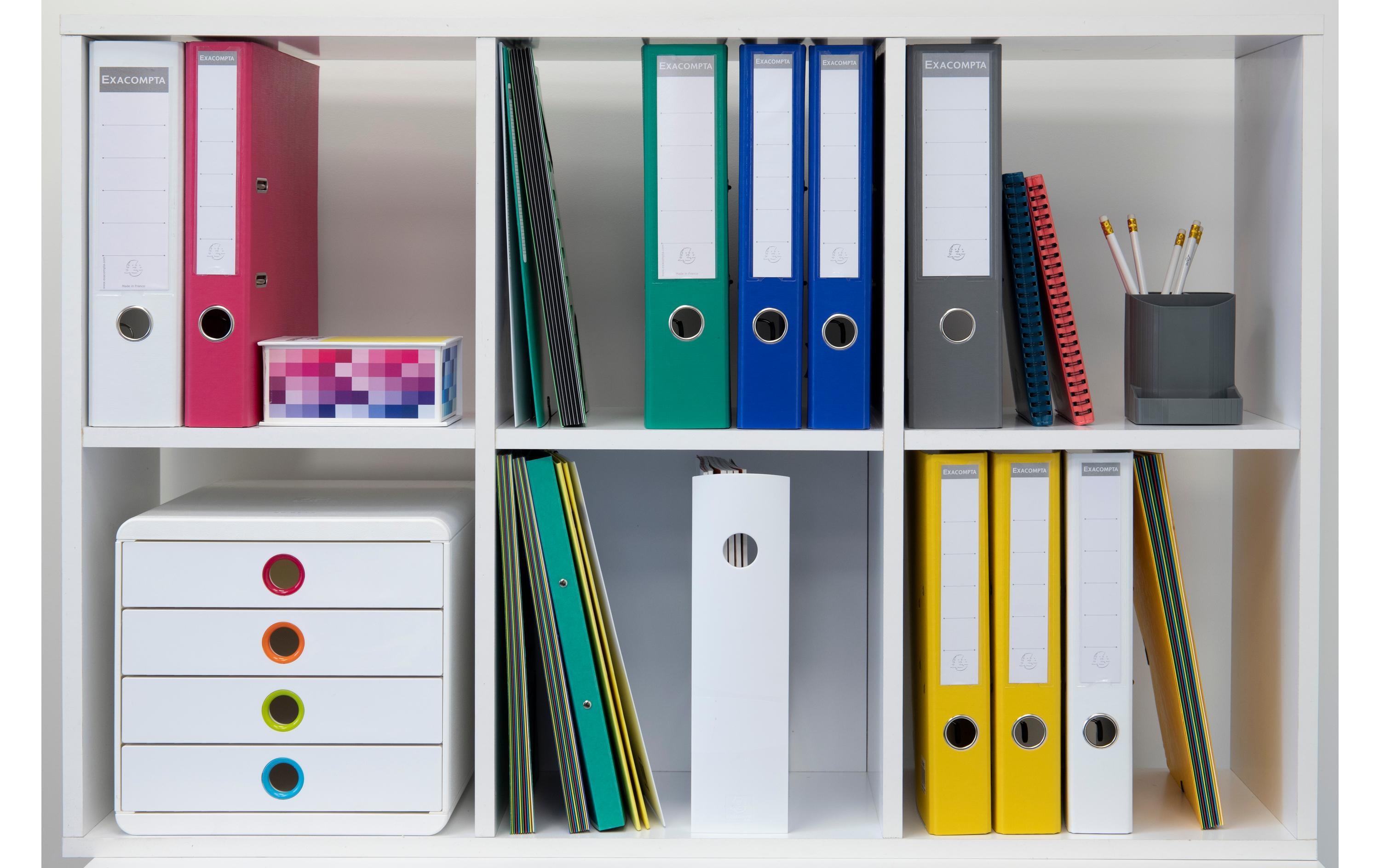 Schubladenbox Pop-Box WeissDokumentenbox fürs Büro oder Zuhause