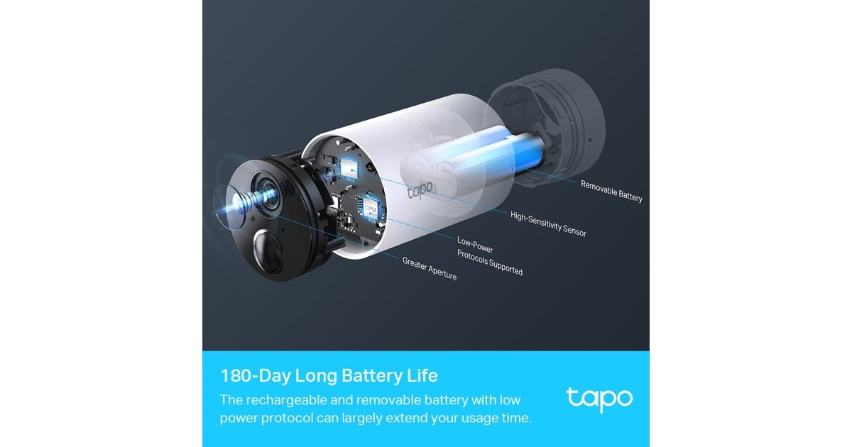 TP-LinkTapo C400S2 beveiligingscamera  (Wit)