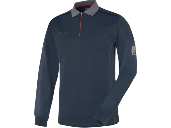 Polo de travail à manches longues Stretch X bleu Würth MODYF marine