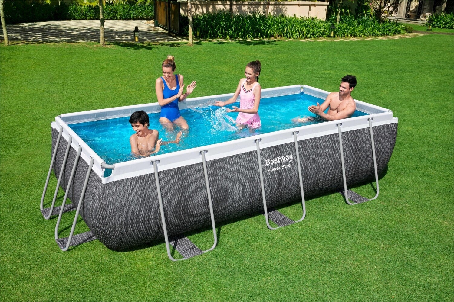 Bestway frame zwembad Power Steel met pomp 404 x 201 x 100 cm