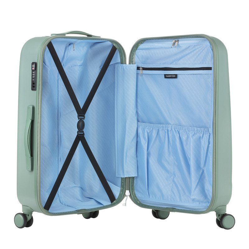 CarryOn Skyhopper handbagage koffer en Beautycase - Olive