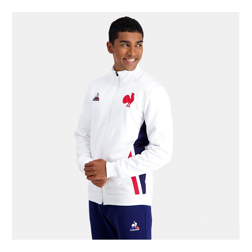 Le Coq Sportif FFR PRESENTATION 23/24 - Veste Homme new optical white