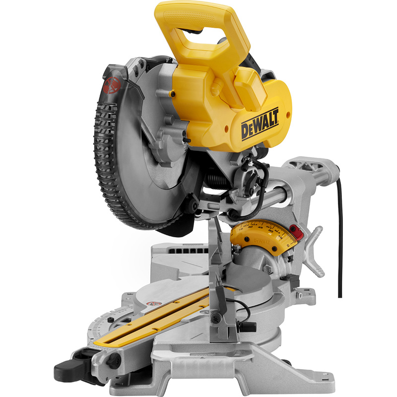 DeWALT DWS727-QS afkort-/verstekzaag 1.675W 250mm met XPS-indicator