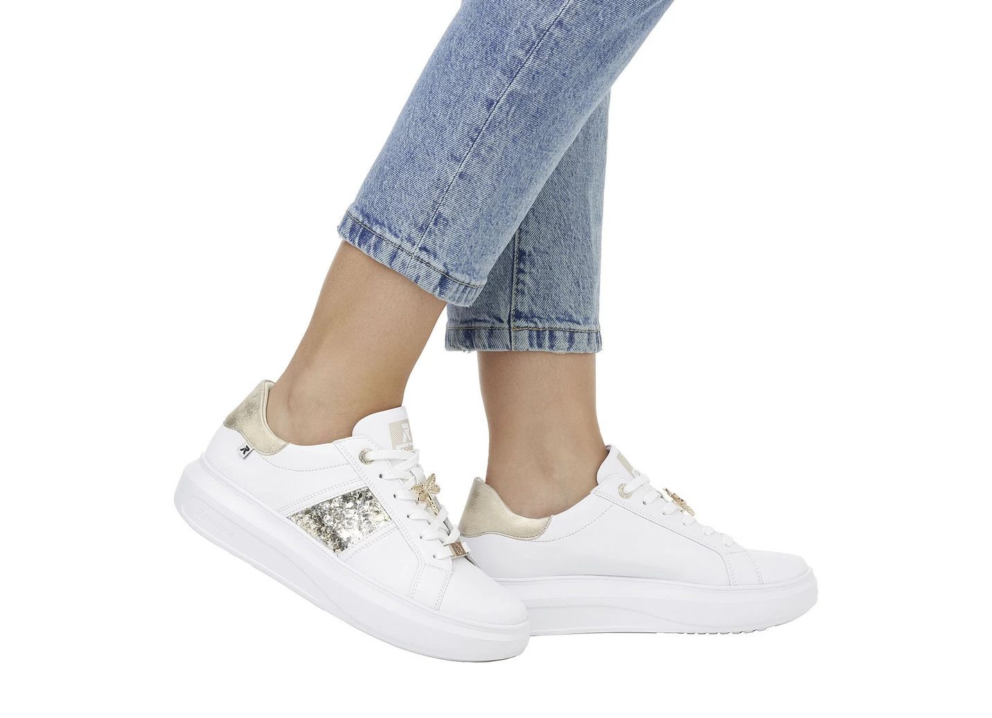 Sneaker mit Libellen-Metallschmuck