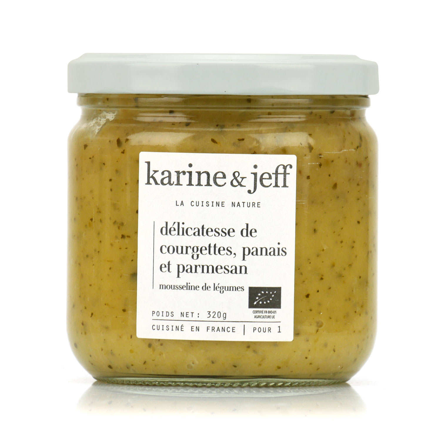 Purée de courgettes panais et parmesan bio