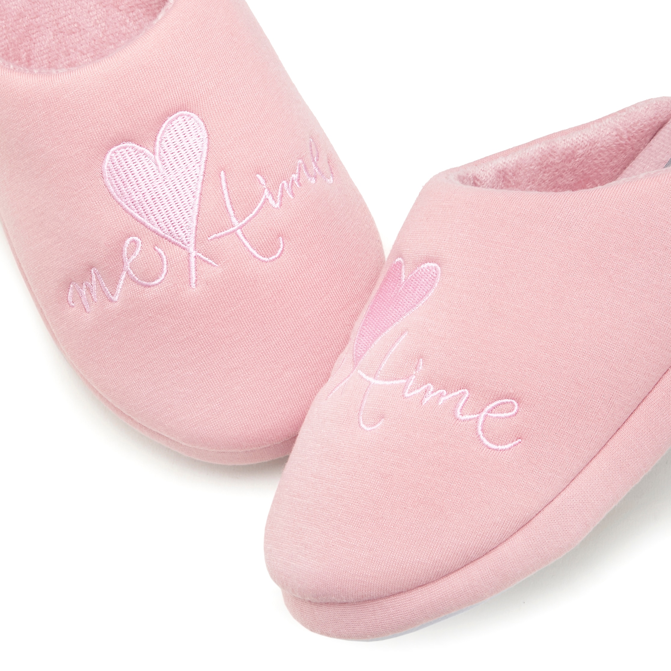 Vivance Hausschuh »Pantolette, Pantoffel, Clog,«  mit verspieltem Schriftzug VEGAN
