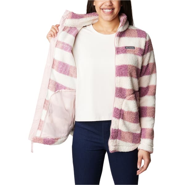 Veste polaire COLUMBIA WEST BEND FULL ZIP W DUSTY PINK/CHECK MULTI