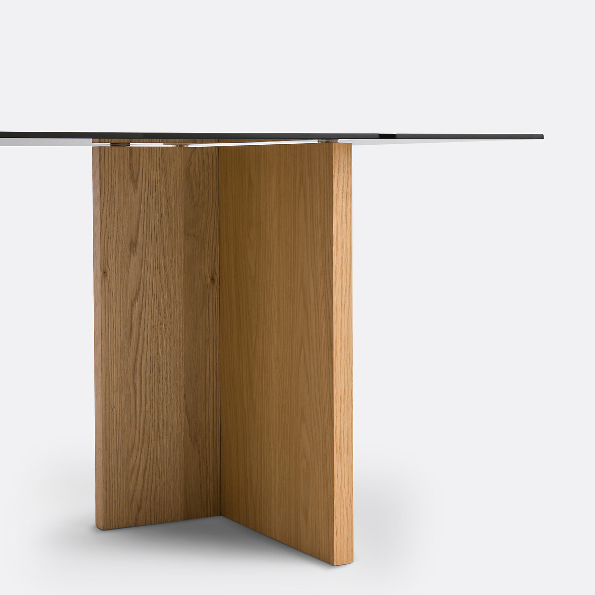 LA REDOUTE INTERIORS<br>Mesa de vidro fumê para 6/8 pessoas, Archita