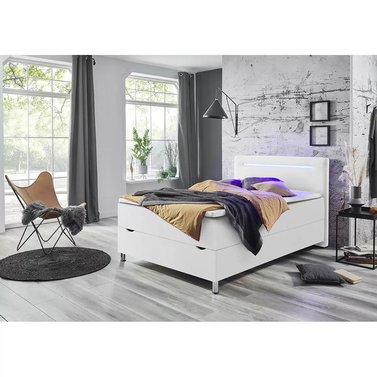 Boxbett Candela 140x200 weiss