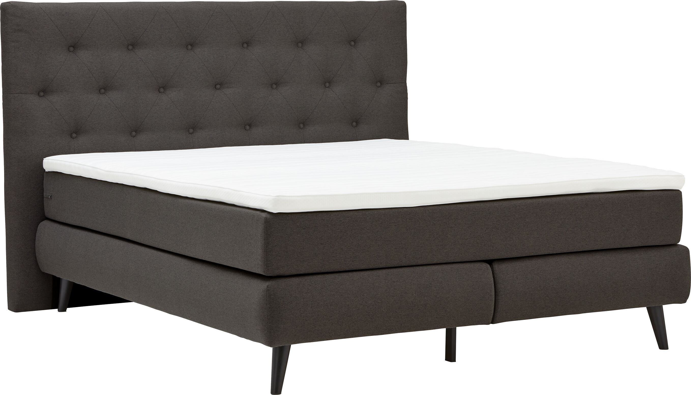 AURORE Boxspringbett - Anthrazit / B: 160.0 cm x T: 200.0 cm