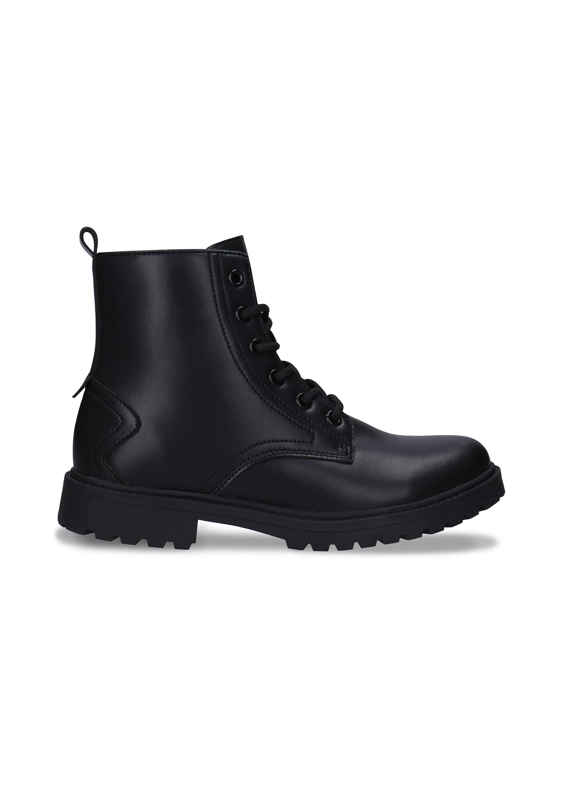 NAE Vegan Shoes Schnürstiefel Marca Black - vegan