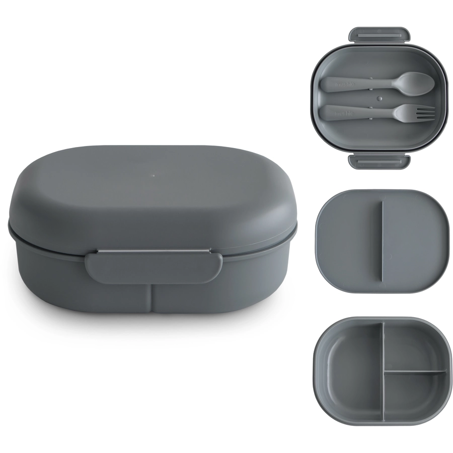 mushie Lunchbox sage