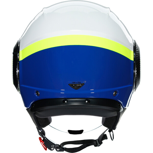 AGV - Casque Orbyt Block Blanc / Bleu / Jaune