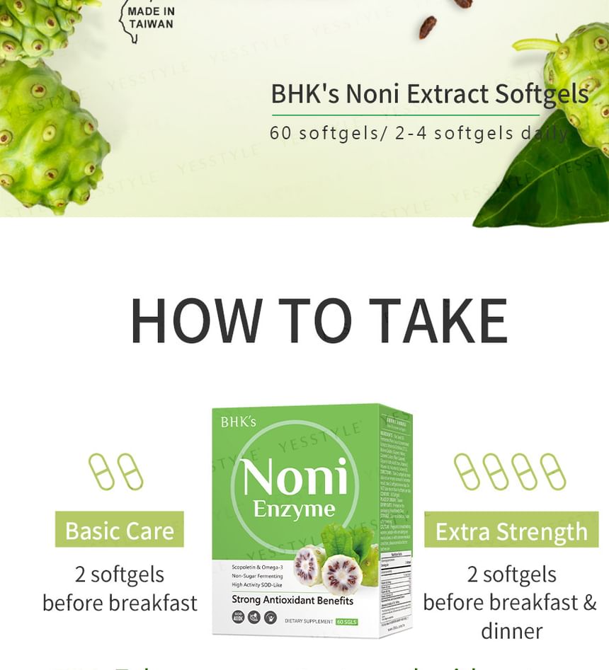 BHK's - Noni Enzyme Softgel