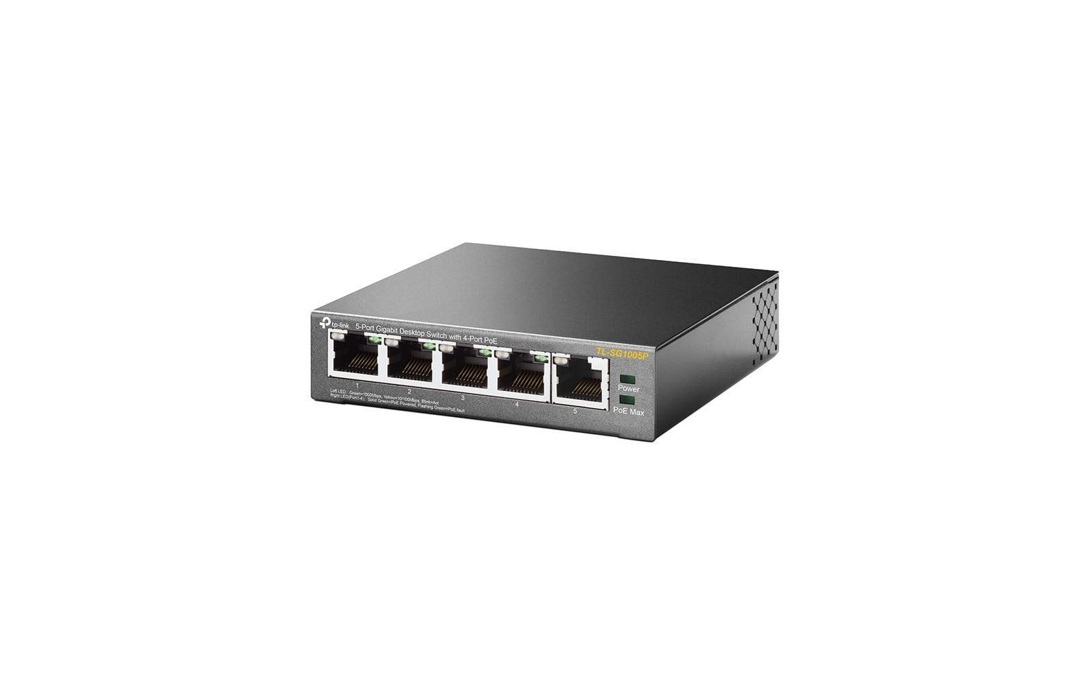 PoE Switch Omada PoE Unmanaged 5 x 1G TL-SG1005P 5 Port5-Port Gigabit Desktop PoE Switch
