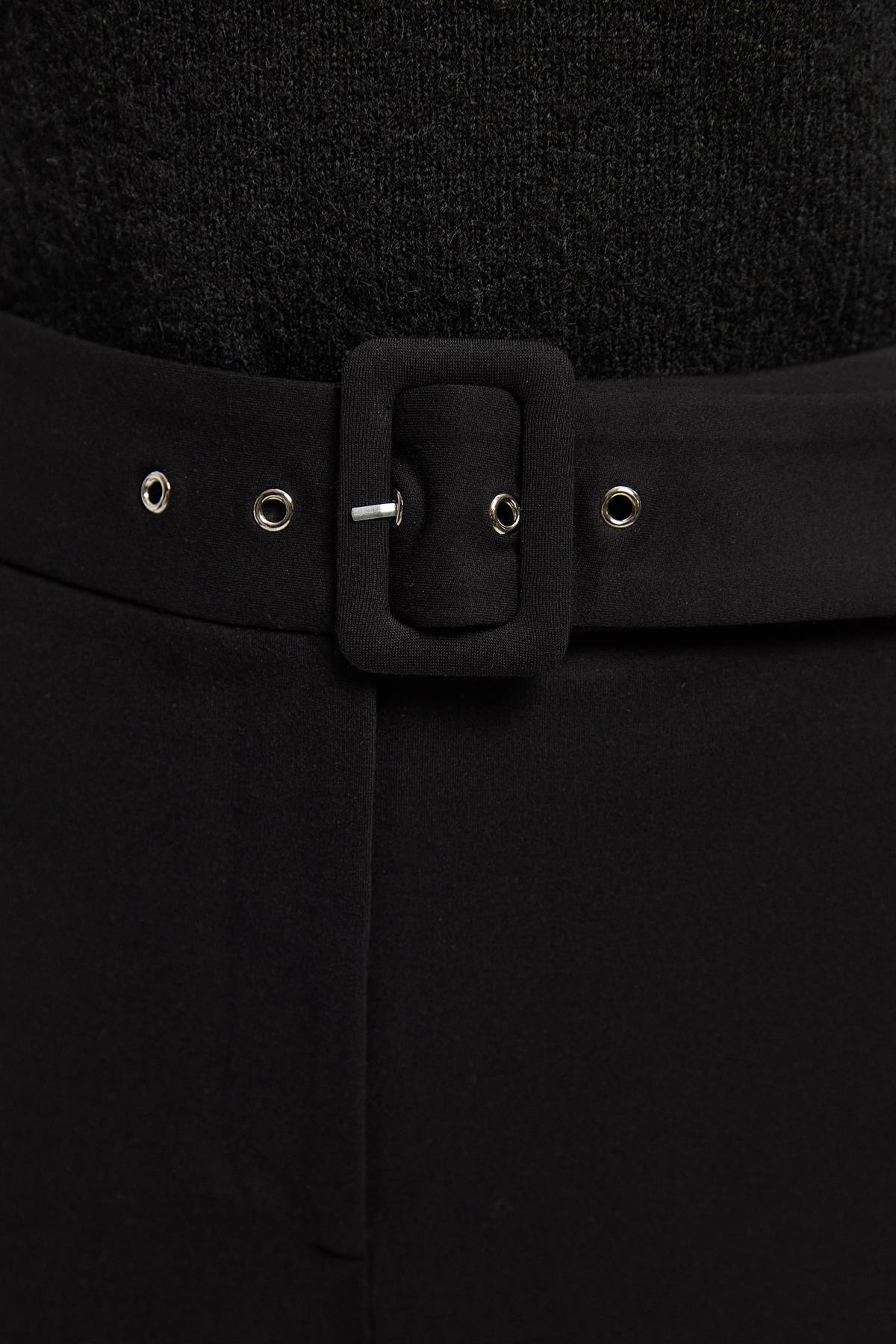 KarenMillen Legging Ponte avec Ceinture à Boucle