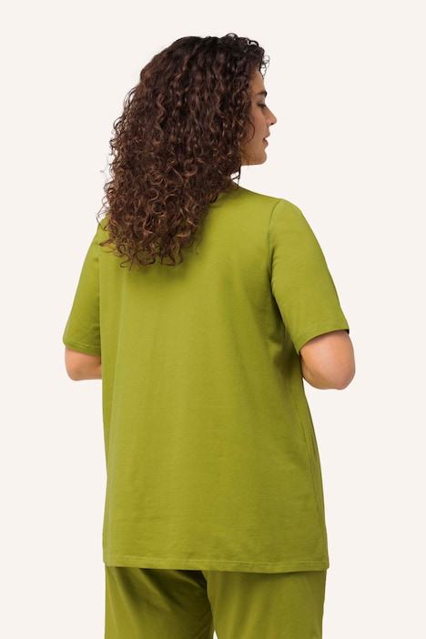 T-Shirt, A-Linie, V-Ausschnitt, Halbarm