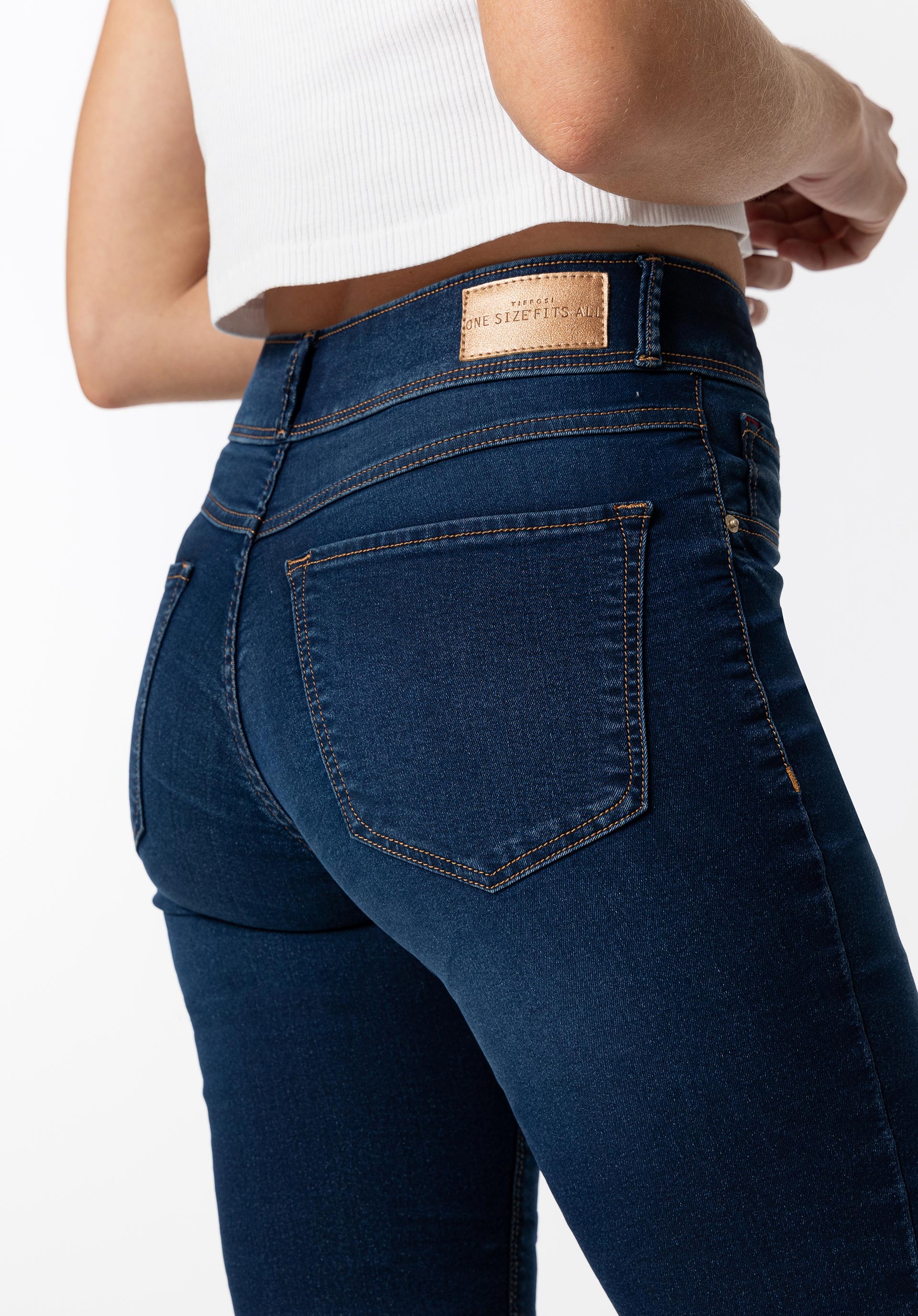 Jeans One Size Skinny Classic Cintura Alta