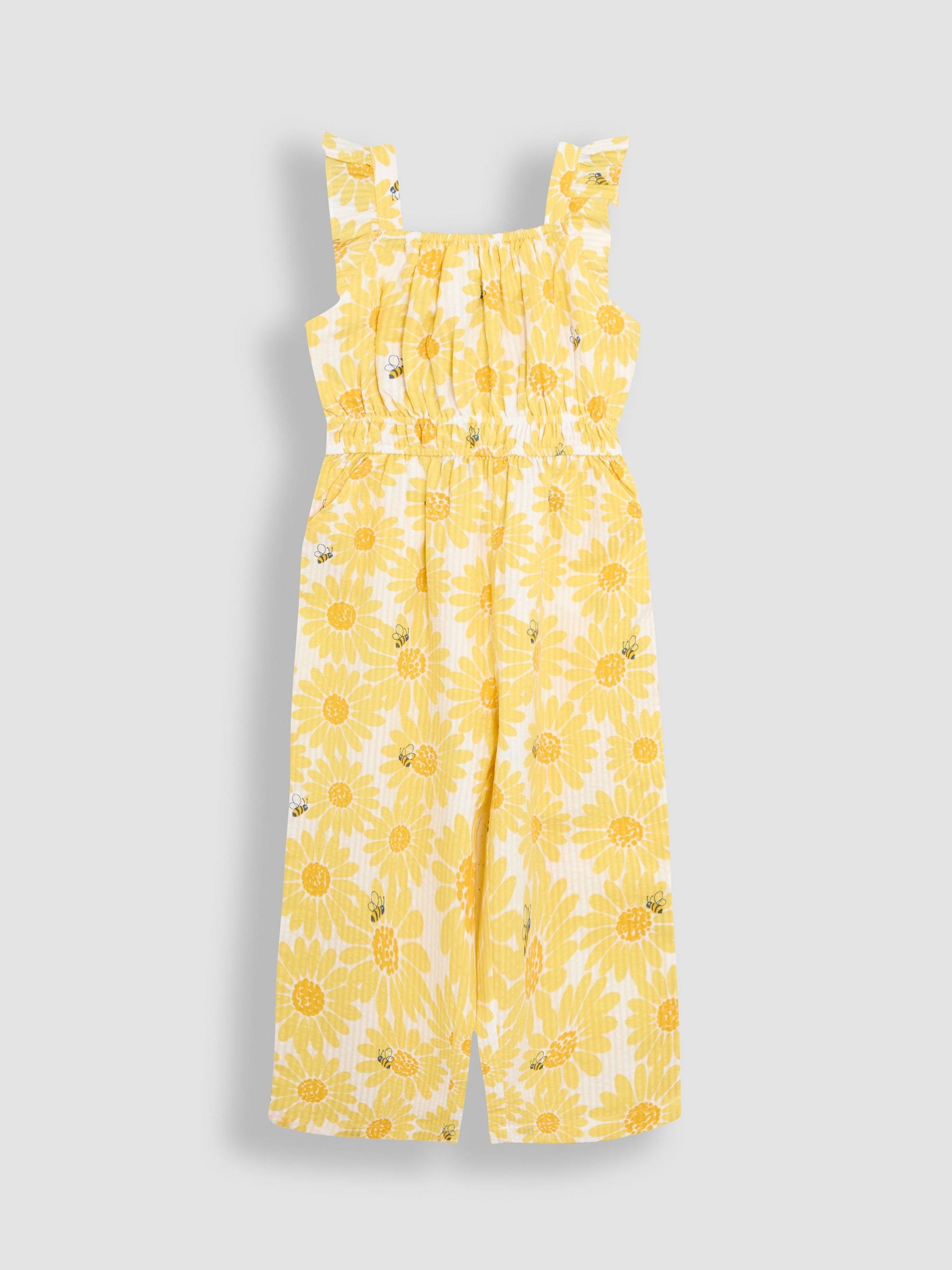 Jojo Maman Bébé jumpsuit met ruchemouwtjes